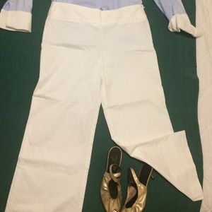 Trina Turk Wide Leg White Capri